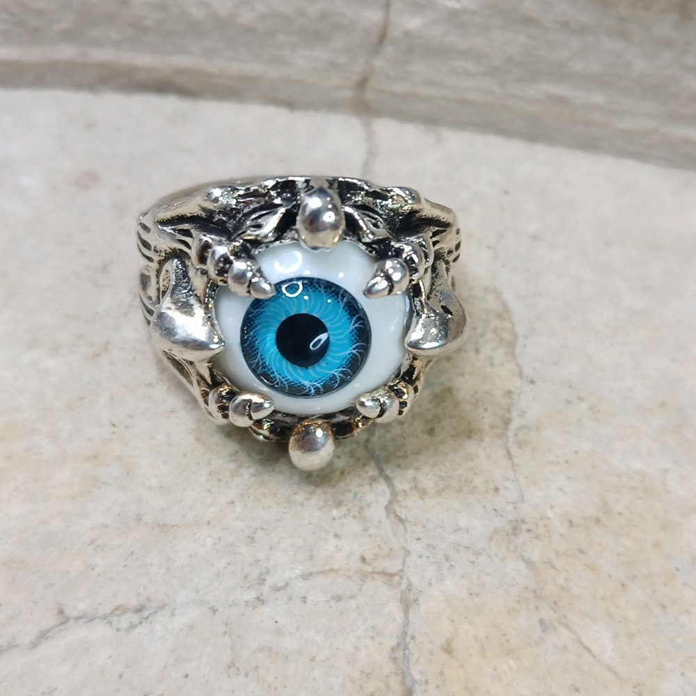 Silver Evil Eye Ring